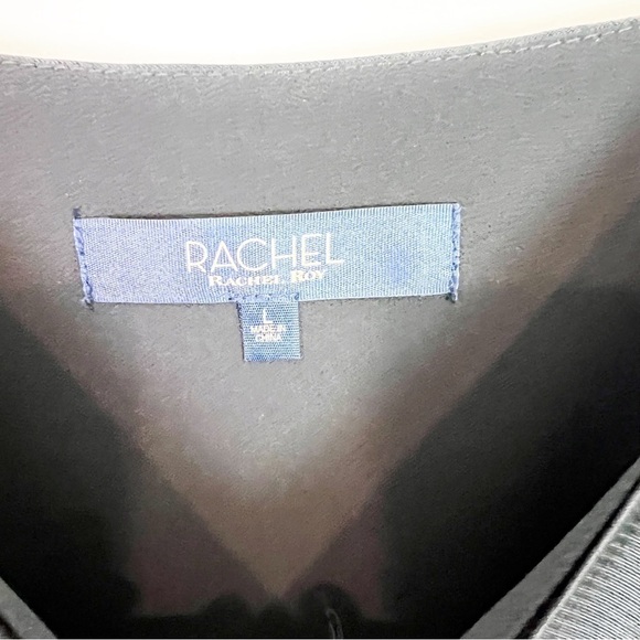 RACHEL ROY BLACK SEXY SLEEVELESS TANK WITH STARS PATTERN WOMENS SZ LARGE - Picture 3 of 7